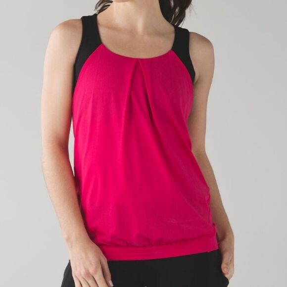 ❤️FINAL SALE❤️ Lululemon Nouveau Limits Tank - Boom Juice/Black - Picture 2 of 10